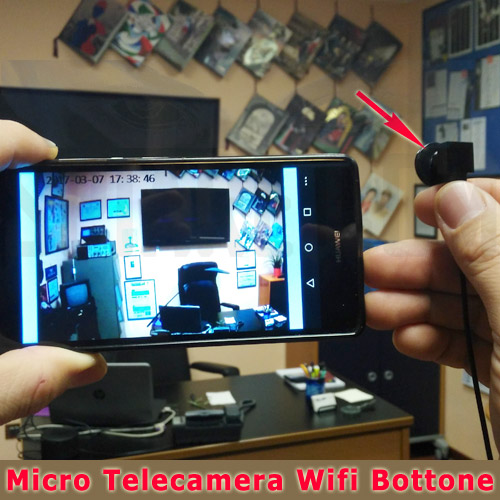 Mini Telecamera spia bottone camicia wifi e DVR professionale Wifi